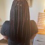 Natural hair Box Braids