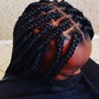 Kid's under 10 box braids/ knotless