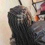 Medium size Boxbraids Mid-back