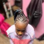 Kid's basic Braids w/Weave & Wash