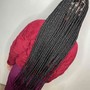 Tribal braids w/sew in