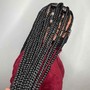 Smedium Box Braids bra strap length