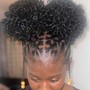 Small Natural Hair Braid or Twist  (No Hair Added)