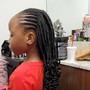 7 cornrows updo