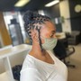 Loc Retwist + Style (Up Do)