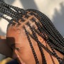 Small Knotless braids Waist Length with hair included