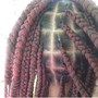 Two layer feed in braids