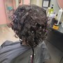 Single Process Color on short hair