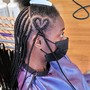 Feed-ins 2 to 5 braids (12yrs and younger)