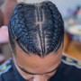 MEN CORNROWS (MAN BUN)