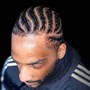 MEN CORNROWS (MAN BUN)