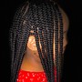 Box braids over locs