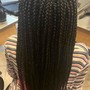 Medium knotless Braids butt