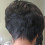 Shampoo/condition/blow dry natural hair no style