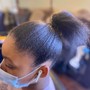 Silk Press Ponytail (Updo)- PLEASE BRING HUMAN HAIR