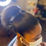 Silk Press Ponytail (Updo)- PLEASE BRING HUMAN HAIR