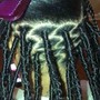 Hair included for braided buns, feedins, ponytail, and straightback.