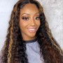 Medium/small knotless Braids