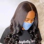 Virgin Relaxer + Silk Press