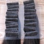 Feather weft rows