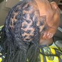 Two strand twist w/ locs