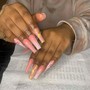 Long Acrylic ombré Fullset