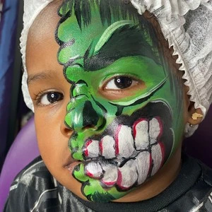triceratops face paint