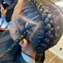 Two Stitch braids/ butterfly braids.