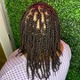 Styled Cornrows On Natural Hair (10 Braid Max)