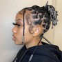 4 Feed In Cornrows