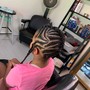 Kid braid styles, crochets or added weave styles