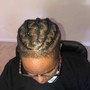 Men cornrows natural hair