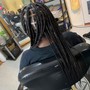 knotless braids/tribal braids/soft locs/braids with extra length