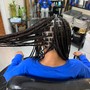 knotless braids/tribal braids/soft locs/braids with extra length