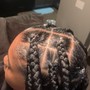 Freestyle scalp braids/ lemonade braids