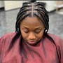 Medium knotless Braids