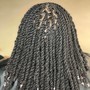 (Mid-Back) Smedium Knotless Braids