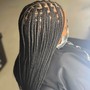 (Mid-Back) Smedium Knotless Braids