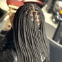 (Mid-Back) Small Knotless Braids