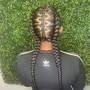 2 Feed In Braids