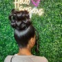 Silk Press Updo