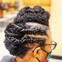 Crochet style with perimeter individual braids