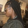 Short Boho Knotless braids