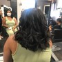 Blowdry/flat iron & shampoo