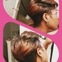 Short hair soft wave set