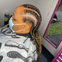 2 Feed In Braids or Straight Backs