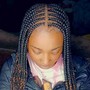 Wig braid down (Straight to the Back)Cornrows