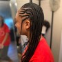 Braids on long natural hair