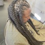 Loc Style updo