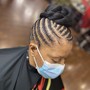 Flat twist up-do